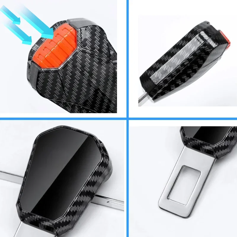 KEBIDU Prolunga per clip per cintura di sicurezza per auto Estensione per cintura di sicurezza automatica Inserto spesso Prolunga per presa Fibbia di sicurezza Spina per fibbia per cintura di sicurezza - immagine 4
