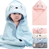 Bathrobe Warm Sleeping Newborn Cartoon Animal Baby Bath Towels Soft Hooded Towel Blanket Toddler Swaddle Wrap for Boys Girls