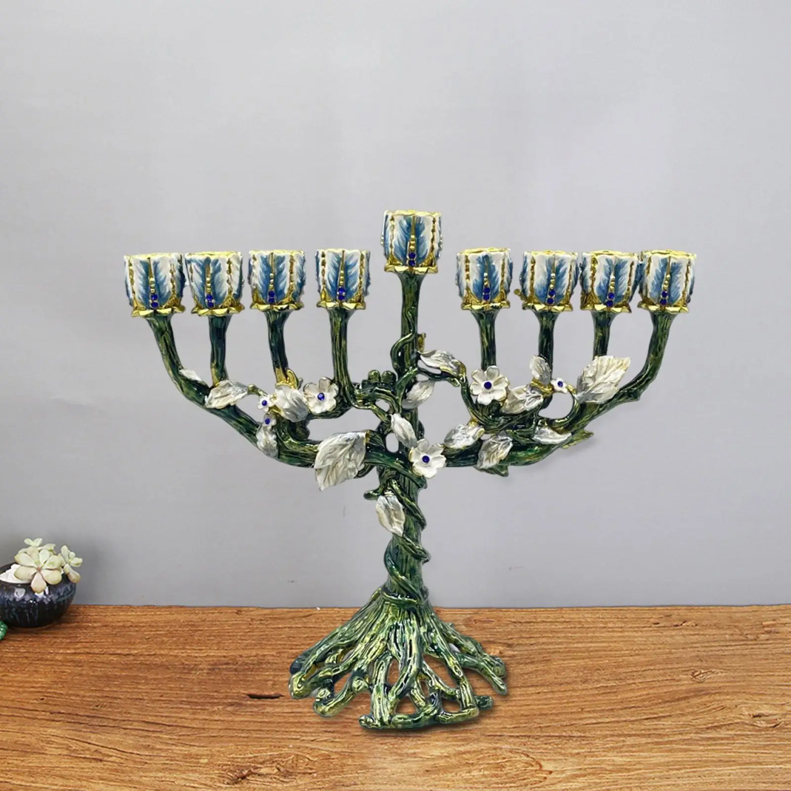 Traditional Menorah Candelabra Candelabrum Hotel Party Hanukkah Candleholder