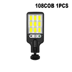 Solar - Powered 3 - Mode Motion Sensor LED Security Light for Garden and Outdoor Spaces (Black)