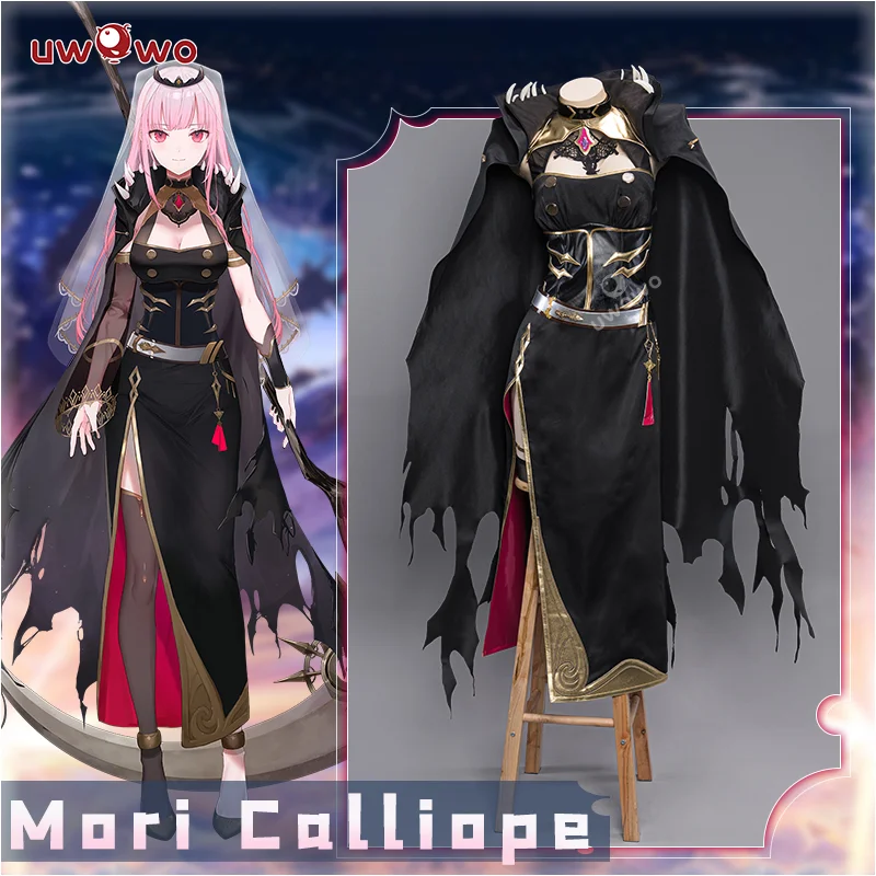 Only S UWOWO Mori Calliope Cosplay Costume Hololive English Vtuberss: Cosplay Mori Calliope Grim Reaper Halloween Costumes