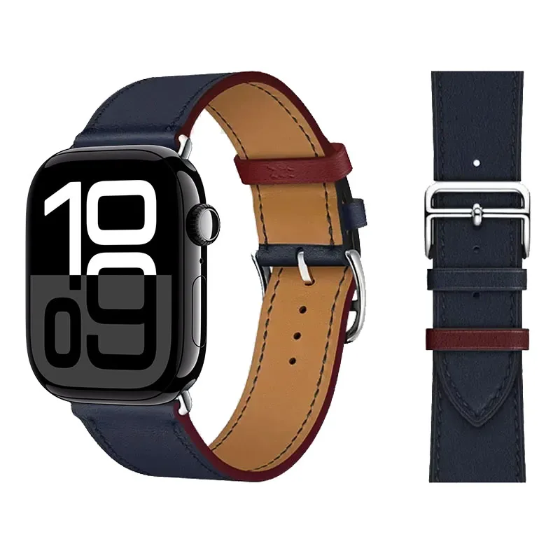 Elegant Leather Strap for Apple Watch - Business Bracelet Edition