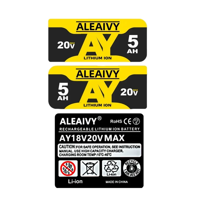 

DCB206 Lithium Ion Battery 6.0Ah Label for DeWalt 4.0/5.0/6.0Ah 18V 20V Lithium Battery Accessories DCB200 DCB203 DCB183 Label