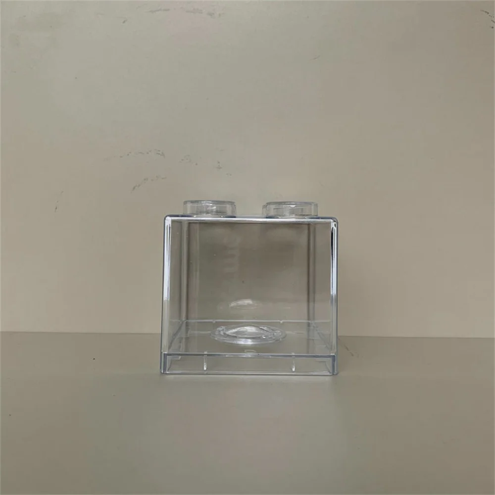Piggy Bank Money Box Transparent Plastic Blocks Moneybox Piggy Bank For Kids Coin Storage Case Money Box For Children Saving Box