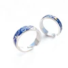 WYEAIIR 925 Sterling Silver Van Gogh Starry Sky Couple Ring Sweet Romantic Gift Resizable Opening Ring For Women Luxury Jewelry 6
