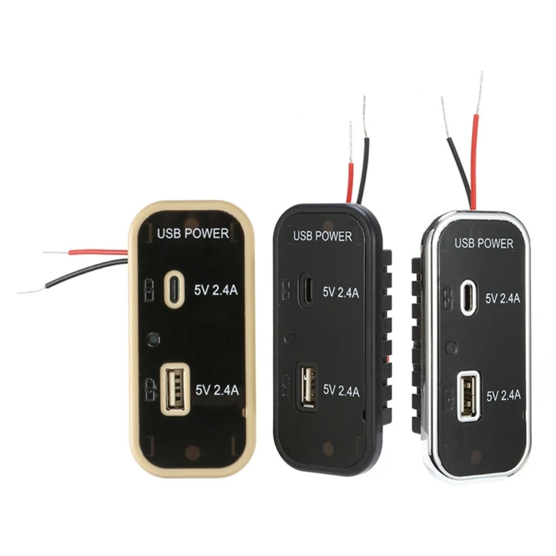 

Car Socket Panel Fast USB Outlet Car Adapter for Boats