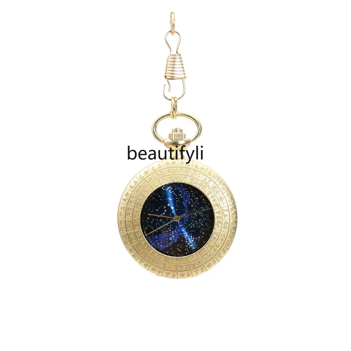 

Карманные часы zq в стиле ретро с изображением арктической звезды и звездного неба, женский подарок для девушек в старинном стиле