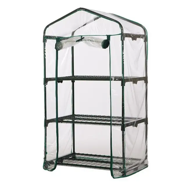 Mini Üvegház Burkolat Tiszta Pvc Multi Tiers Borítás Beltéri Kültéri Növényi Virág Napfény Borító