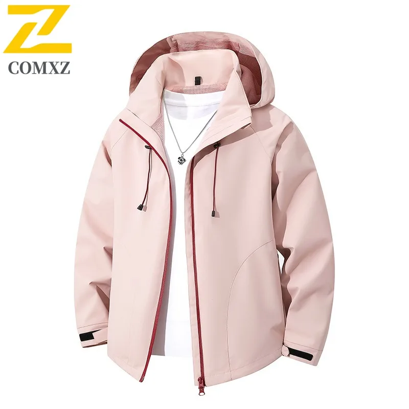 COMXZ Men Jacket 2025 Thickened Outdoor Adventure Windproof Warm Parka Casual Solid Color Design Travel Winter New Clothing