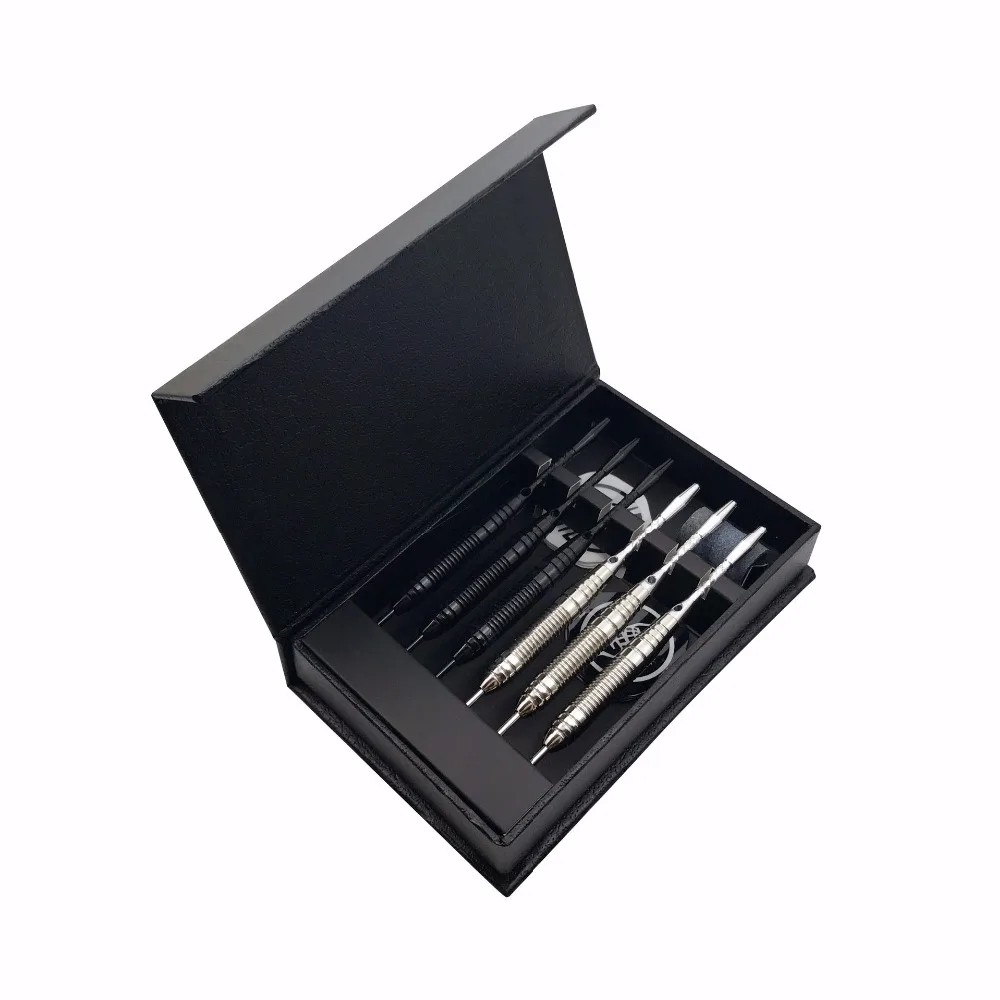 FX Quality 6 PCS Professional White/BLACK Darts with Free Case 25g 