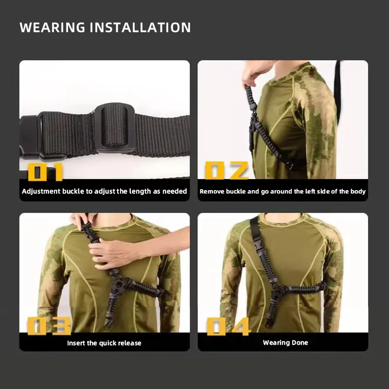 Nylon Webbing Multifunctional Adjustable Sports Shoulder Strap