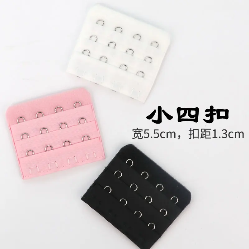 

Small four breasted brassiere long button extended button underwear plus size narrow 3-row 4-Button 3-row 4-Button extended belt