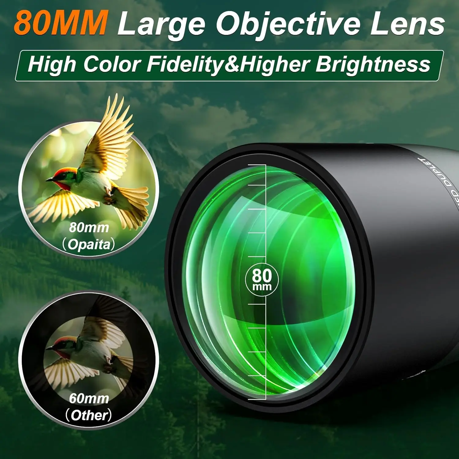 25-75X80 Spotting Scope for Shooting Hunting-HD Scopes with Tripod Phone Adapter-Waterproof Spotter Scope for Target