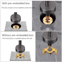 ก๊อกน้ำอ่างอาบน้ำแบบตั้งพื้นทองเหลือง OXG พร้อมฝักบัวแบบมือถือ ก๊อกน้ำห้องน้ำแบบติดผนัง/ตั้งพื้น 5