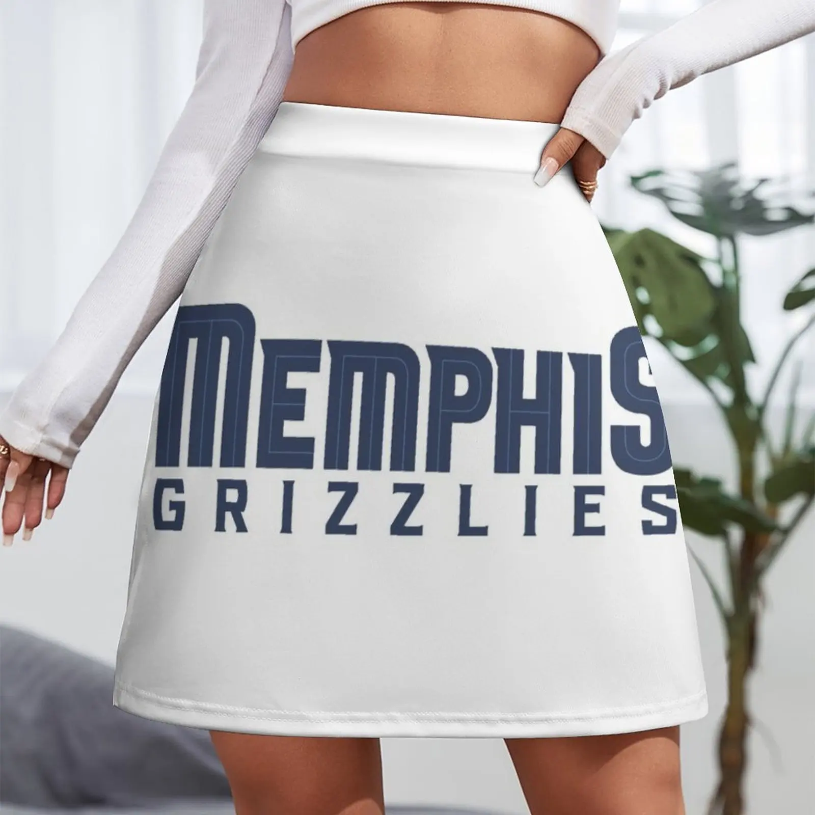 Grizzlies Mini Skirt womens skirts Women's clothing new in external clothes korean women's clothes