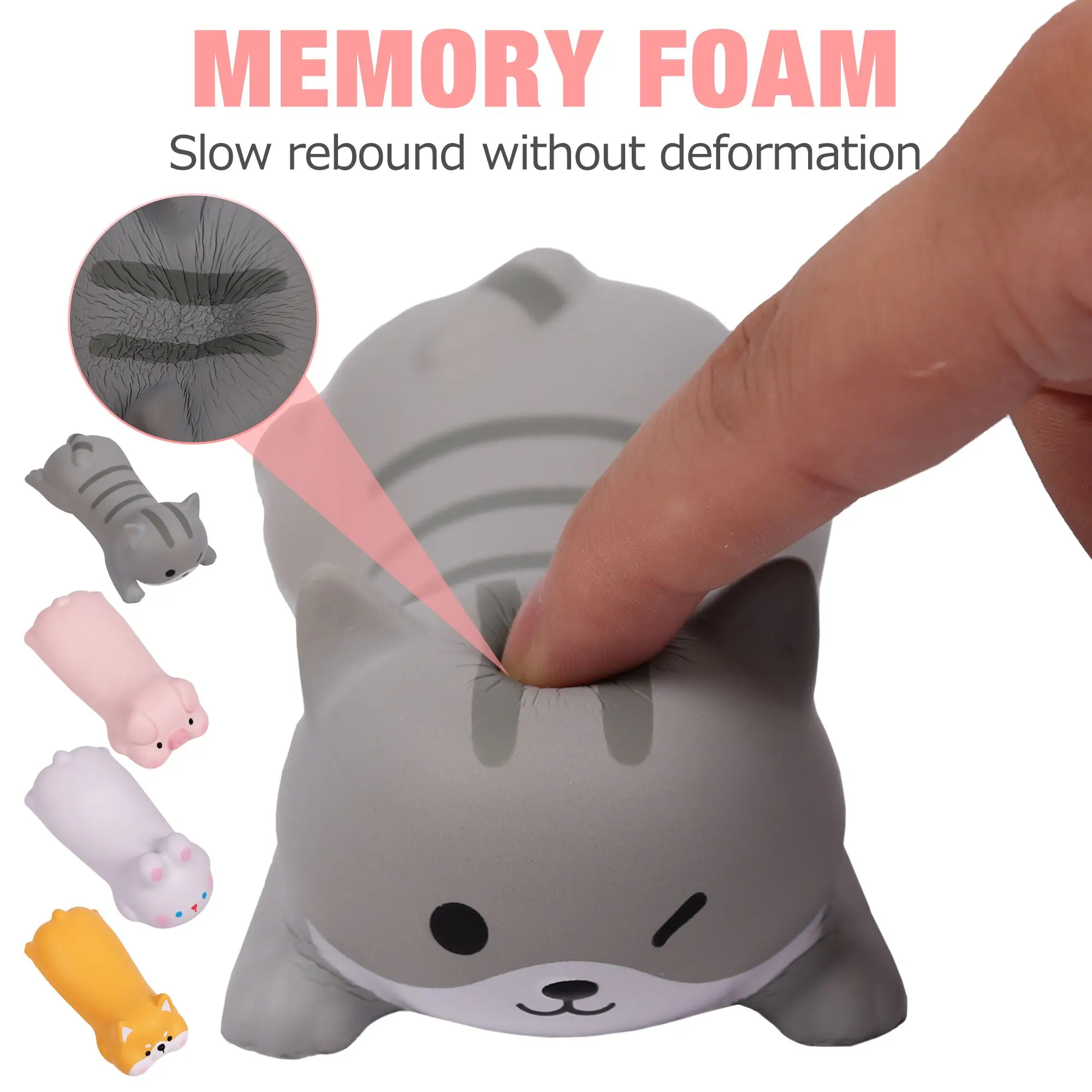 SAAKAR 송진 이집트 아누비스 개 고양이 신 피규어, 와인 랙 병 거치대 보관 조각상, 집 거실 데스크탑 장식 개체 11 귀여운 고양이 손목 받침대 지지대, 인체공학적 소프트 메모리 폼 핑크, 손 베개 마우스 패드, 사무용품 감압 장난감