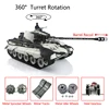 HENG LONG 1/16 7.0 Upgraded King Tiger RC Tank 3888A 360° Turret Barrel Recoil Tiger II White Steel Tracks BB Unit Toys TH19728 6