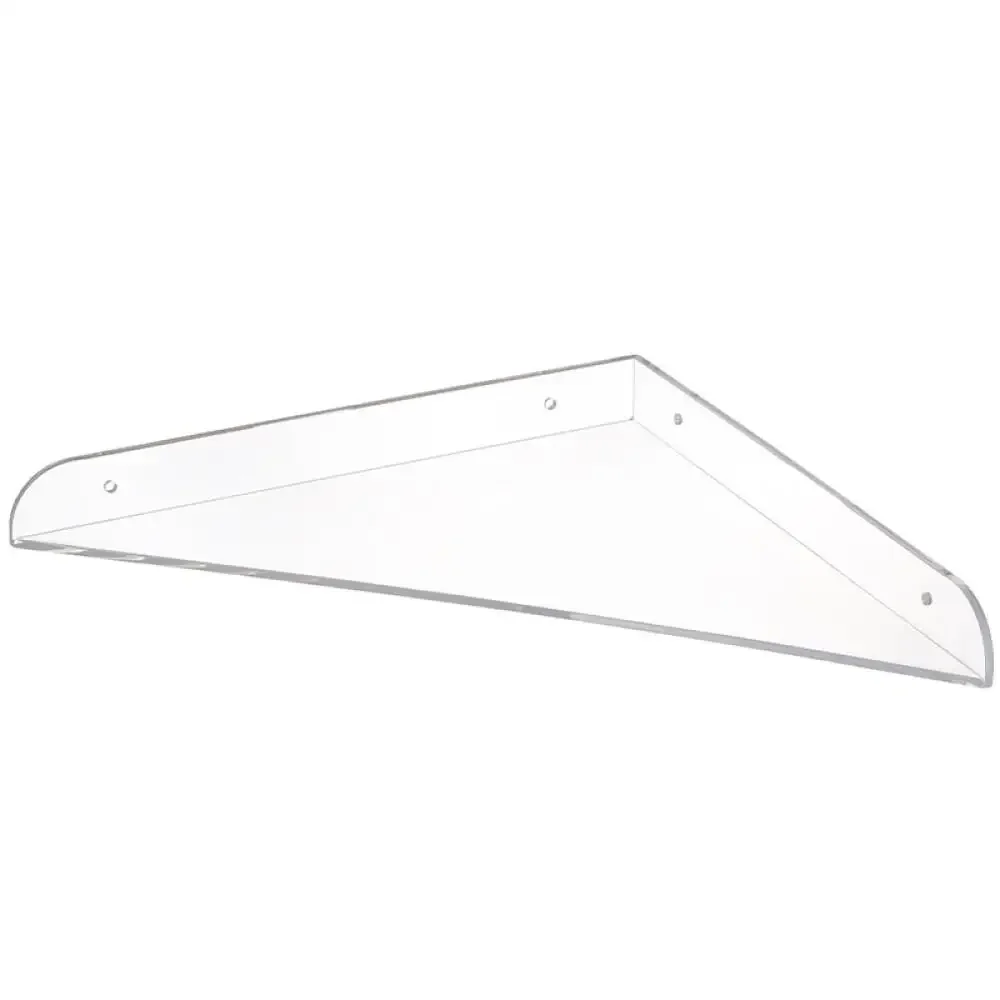 Acrylic Wall Mount Floating Shelves No-Drill Hanging Rack Kitchen Bathroom Display Hanger 2024 Latest Organizer Clear Storage 5