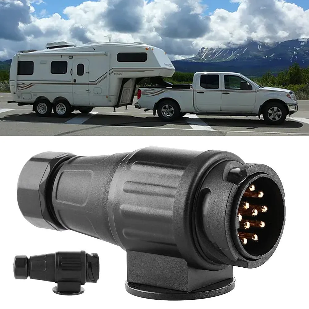 13Pin Trailer Plug 12V Caravan Plug Socket 13 Pole Wiring Connector Adapter Trailer Light Converter Adapter Car Accessories trailer plug adapter,trailer socket,trailer plug socket,trailer plug