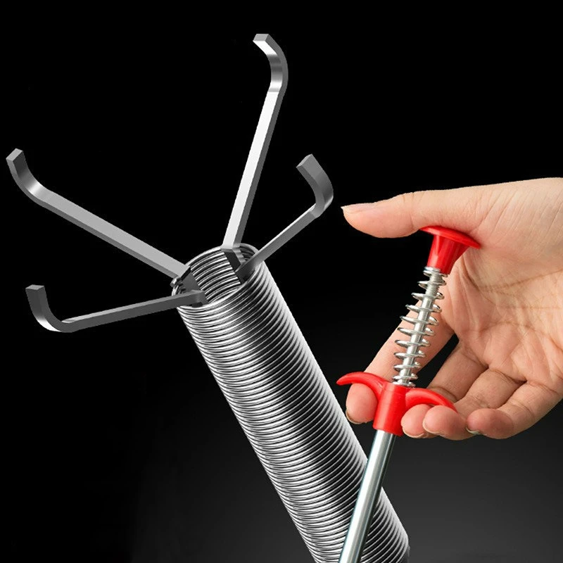 Kitchen Sink Cleaning Pipe Plunger Sinks Sewer Toilet Unclogging With Grab Handle Factory Supply Four-jaw Pickup Unblocker