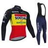 Soudal Quick Step New Spring /Autumn Long Sleeve Cycling Jersey Set Bicycle Clothes MTB Bike Bib Pants Kit Ropa Ciclismo Culotte 6