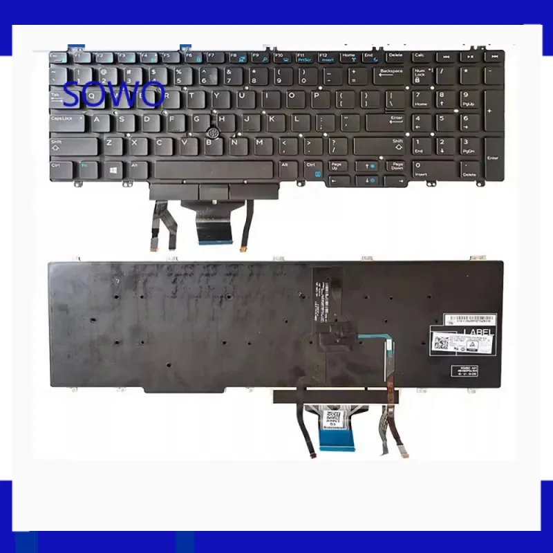 Nuova Tastiera Con Retroilluminazione Per Dell Precision 15-7530 7540 M7530 E7530 7730 7740 P74F