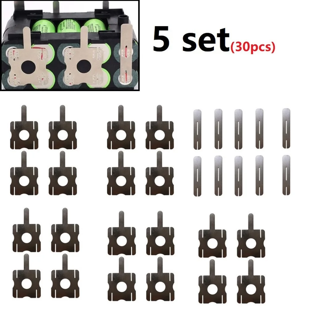 

30pcs Spot Welding Nickel-Plate Battery Plating Nickle Sheet U-shaped Strap Strip Sheets For Battery Pack Spot Welding-Soldering