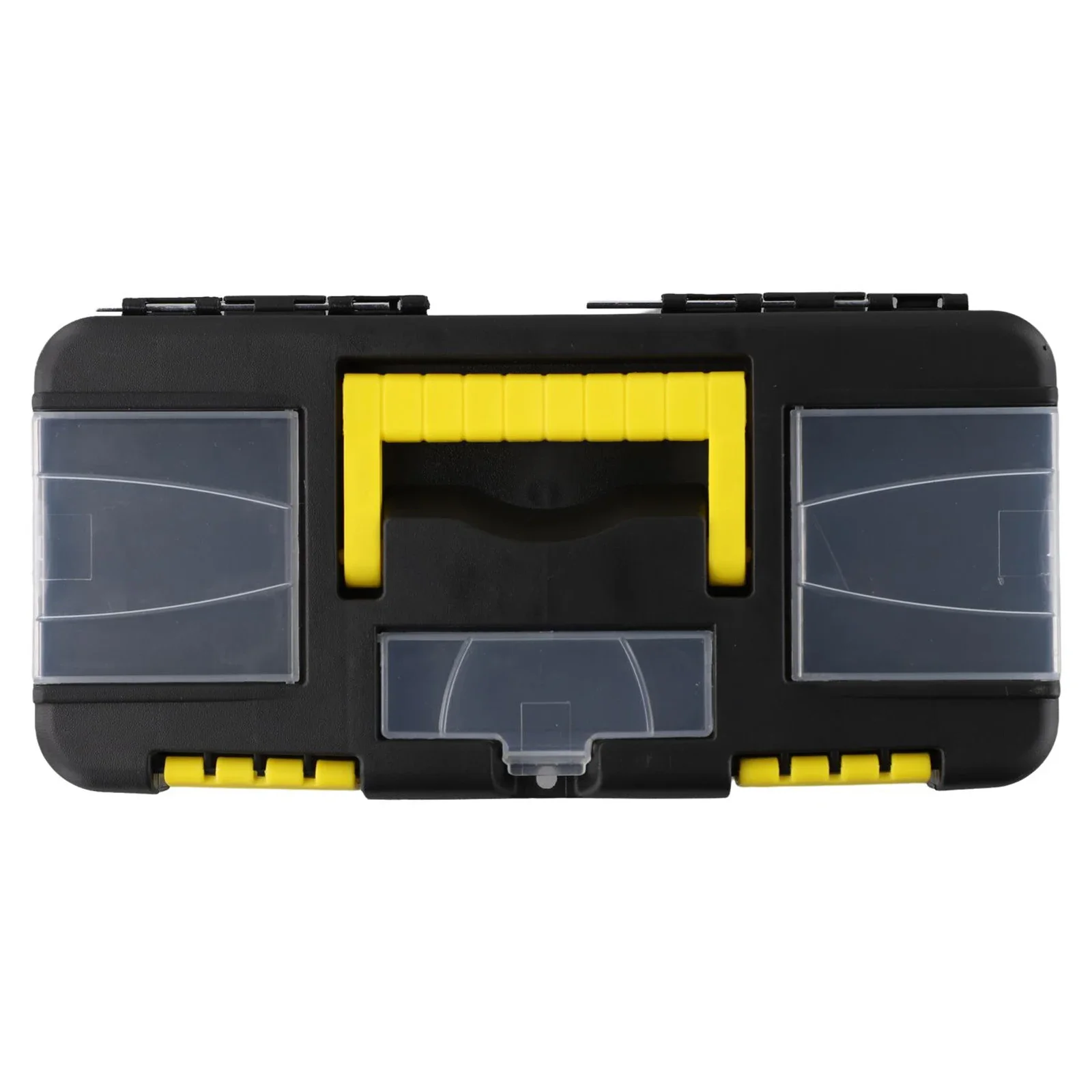10-Inch Two-Layer Plastic Toolbox Mini Multi-Functional Accessories Box Black Tools Packaging Case tool storage box,parts storage box,plastic tool box,storage organizer box