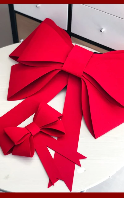 Giant Red Car Bow 4S Shop Showroom New Car Delivery Birthday Graduation  Surprise Gift Wrap Decoration