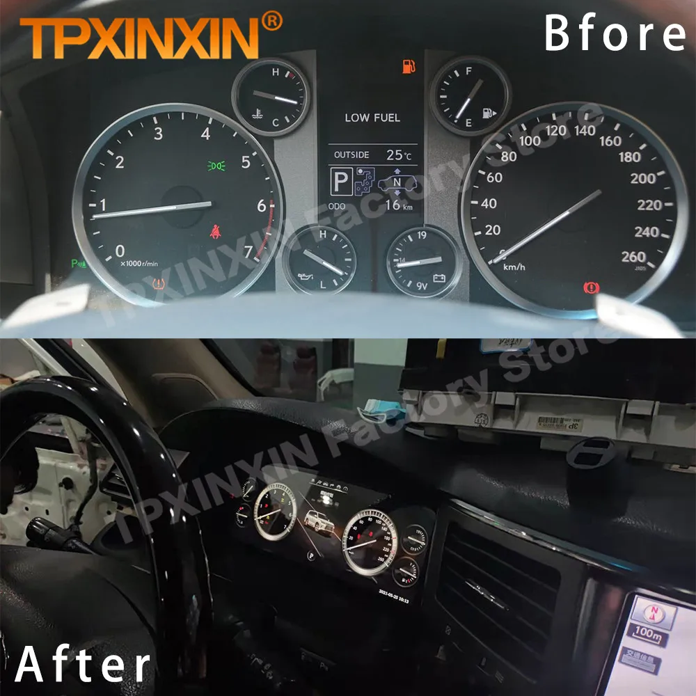 

Цифровой ЖК виртуальный кластер Android для Lexus LX570 2007 2008 2009 2010 2011 2012 2013 2014 2015 спидометр на приборной панели автомобиля