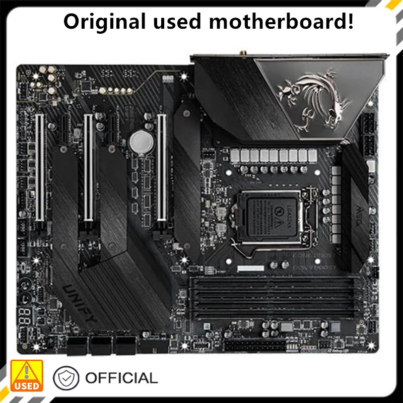 Per Meg Z490 Unify Originale Usato Desktop Intel Z490 128Gb Ddr4 Scheda Madre Lga 1200 I7/I5/I3 Usb3.0 Sata3