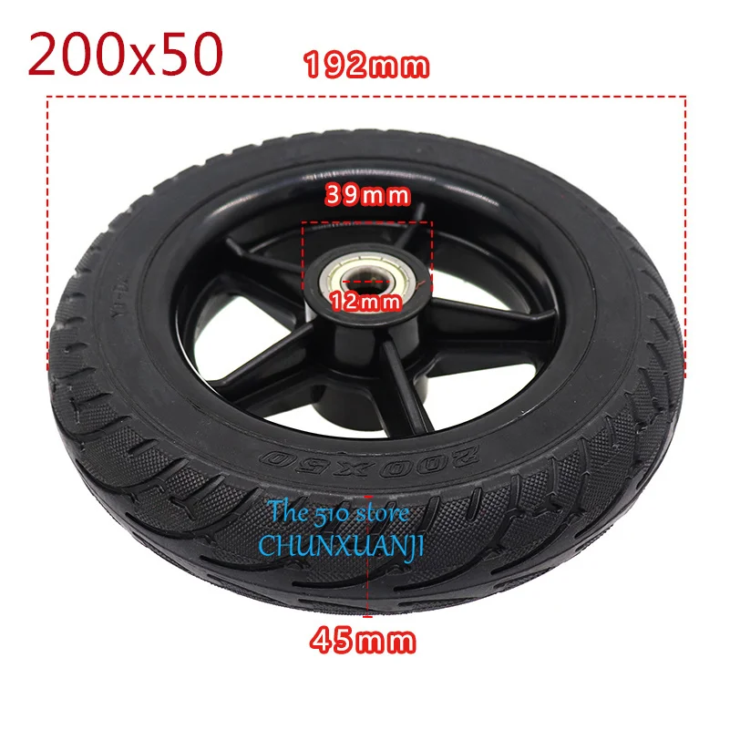 Solid Tire electric vehicle tire 200x50 8X2T For Speedway Mini 4 Pro Rear Wheel 8 Inch Electric Scooter RUIMA PRO