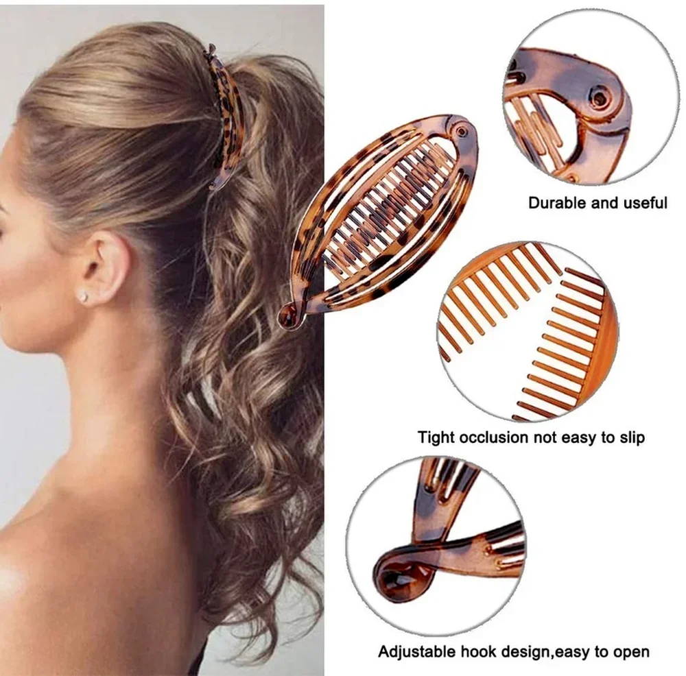 Hair Clips Hair Accessories Hair Clips Vintage Combs Tool for Thick Curly Hair Accessories Fishtail Clip Banana Clip Set for Women Girls