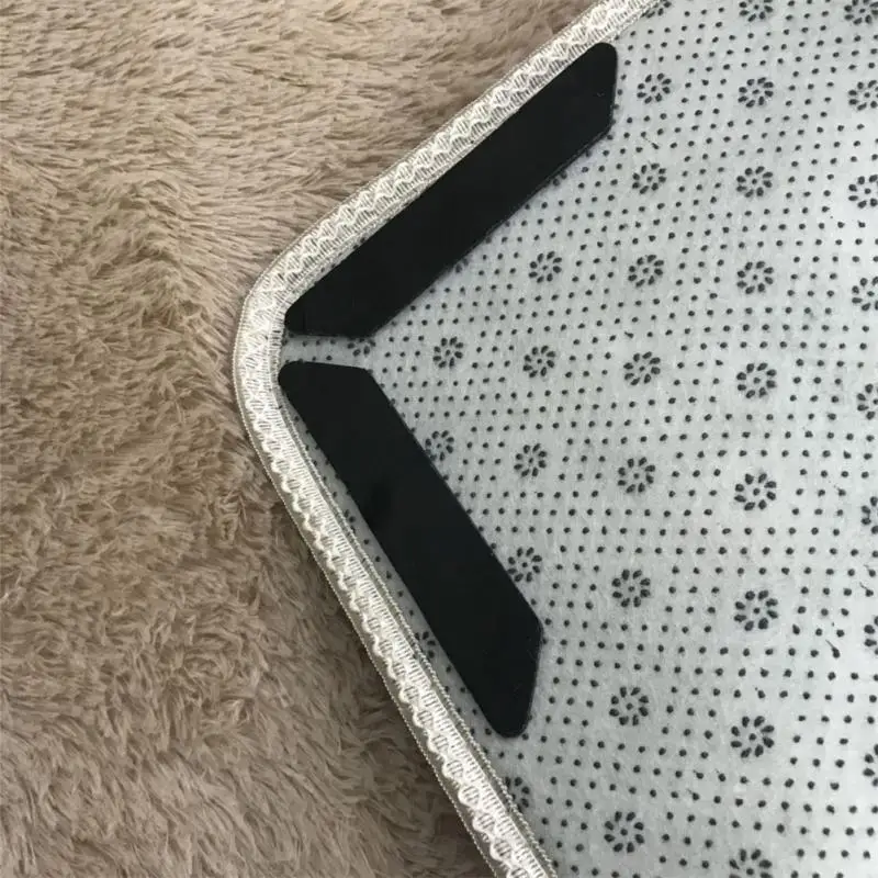 Carpet Anti Slip Sticker 8PCS Reusable Washable Carpet Patch Fixed Floor Rug Mat Tape Corners Pad