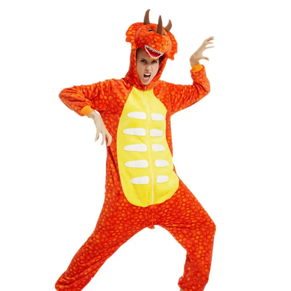 Tutina Dinosauro Carino Per Bambini E Adulti - Pigiama Morbido Per Halloween E Feste - Foto 2