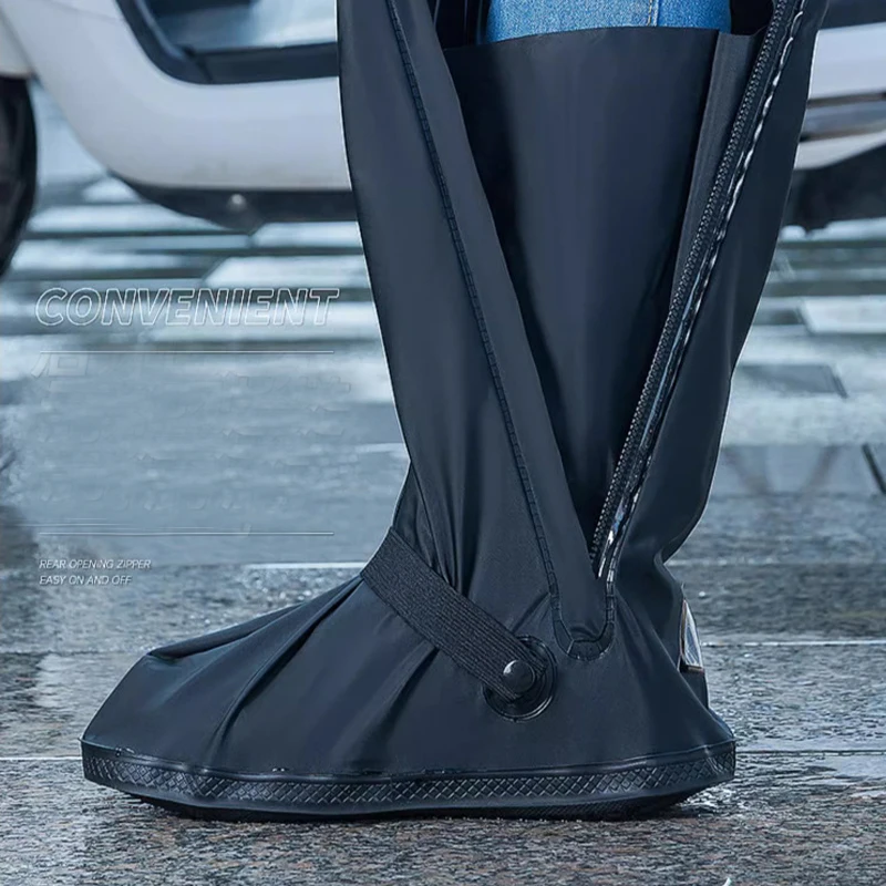 Reusable Motorcycle Scooter Dirt Bike Rain Shoes Cover Non-Slip Boot Covers Unisex Bicycle Shoes Protectors For Rainy Snowy Day