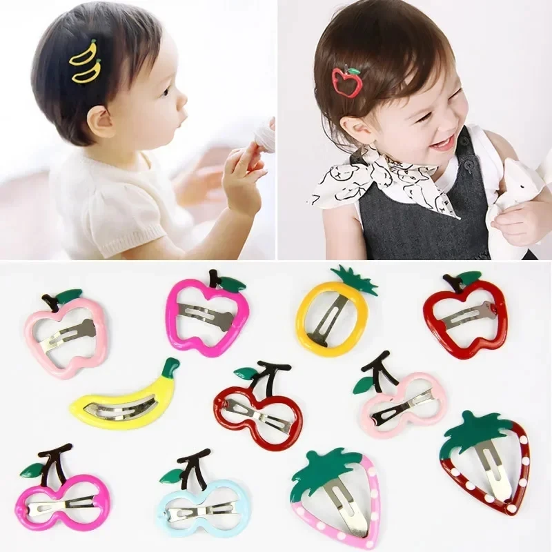 

Colorful Metal Hair Clips for Baby Girls Hairpins Cute Fruit Children Dripping Barrettes Girl Hair Clips Kids Hair Accessories