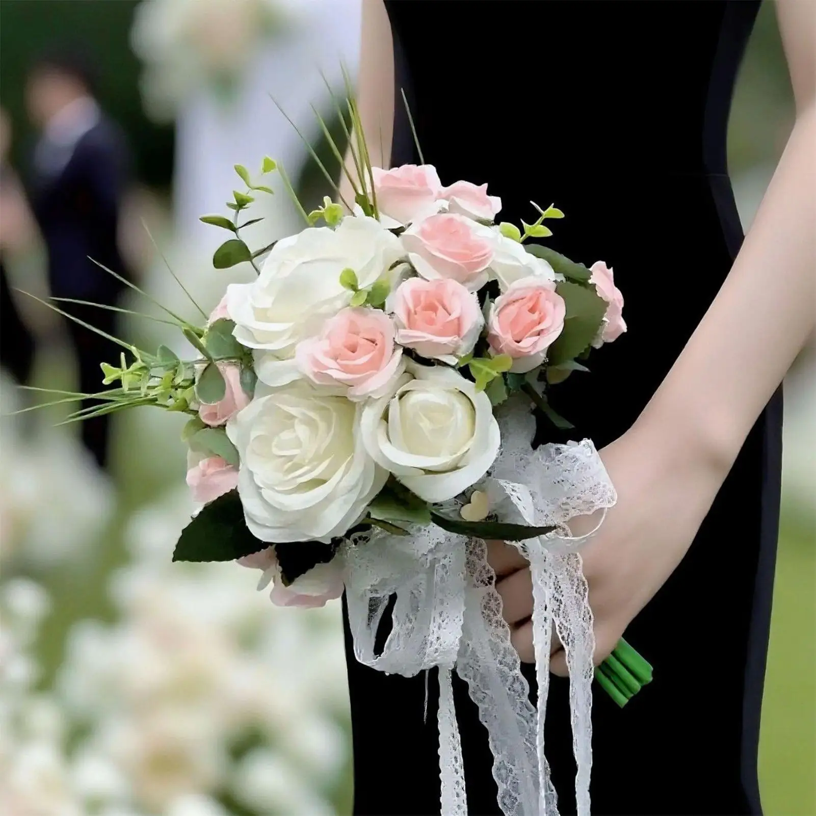 Wedding Flowers Bouquets Artificial Bridesmaid Flower Bouquet Rustic Table Centerpieces For Party Ceremony Vow Renewal Fall