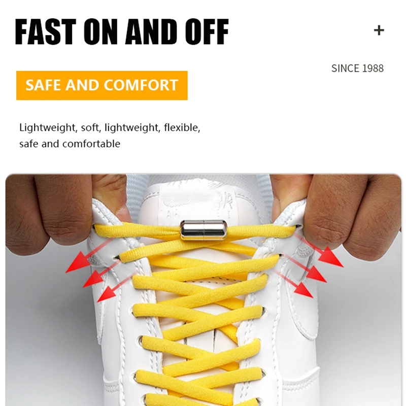 Shoelaces Without Ties Shoe Laces Elastic Shoelaces Elastic Shoe Laces Multi Color for Kids and Adult Sneakers