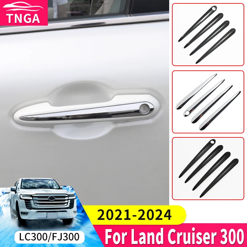 

For 2022 2023 2024 Toyota Land Cruiser 300 Chrome Door Handle Bowl Lc300 j300 Exterior Modification Accessories Body Kit VXR GXR