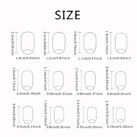 24 PCs Short French Simple Flower Nails with 1 Jelly Gel and 1 Nail File 4