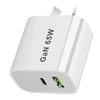 USB-C Quick Charging Plug AU EU UK US 65W PD Charger USB For iPhone 14 Xiaomi HUAWEI Samsung Fast Charge block 1