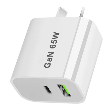 USB-C Quick Charging Plug AU EU UK US 65W PD Charger USB For iPhone 14 Xiaomi HUAWEI Samsung Fast Charge block 1