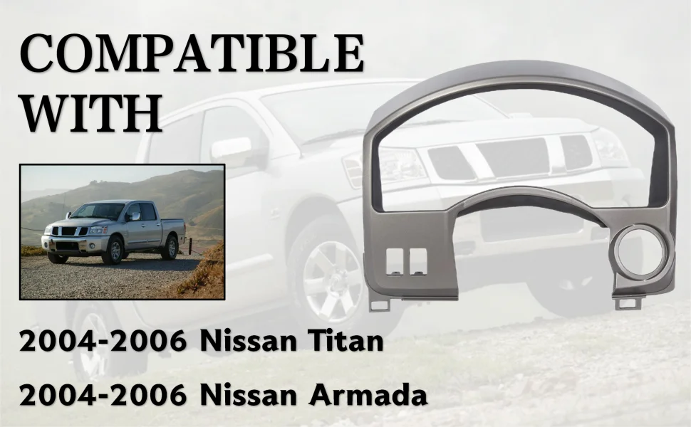Instrument Cluster Trim Frame Replacement 68240-7S000 For Nissan Titan