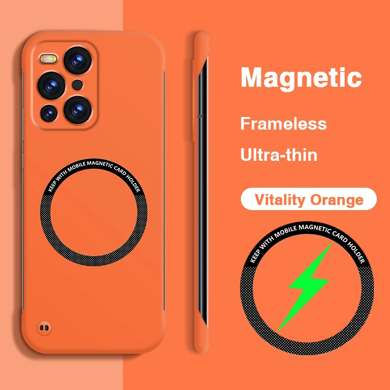Luxury Magnetic Phone Case - Frameless, Lightweight, Hard PC Back Cover Housing