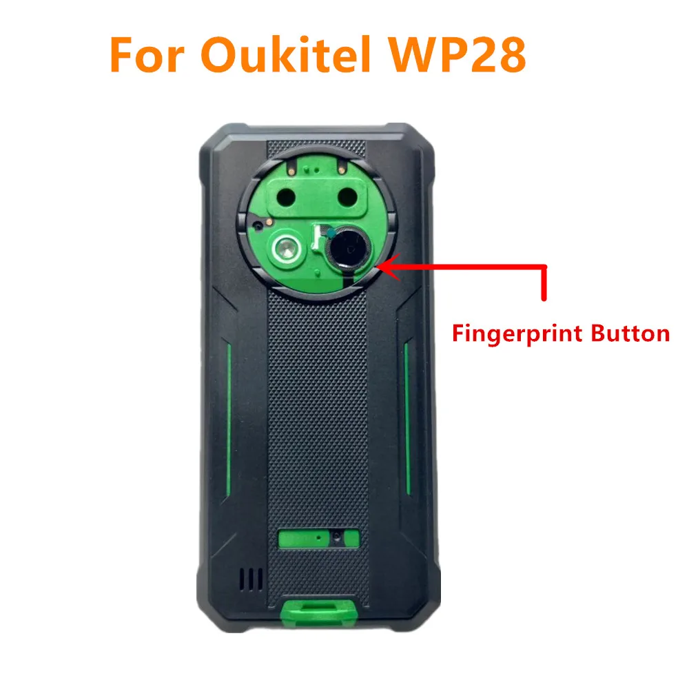 

Оригинальный новый прочный защитный корпус для Oukitel WP28, задняя крышка для батареи, бампер с кабелем для датчика отпечатка пальца