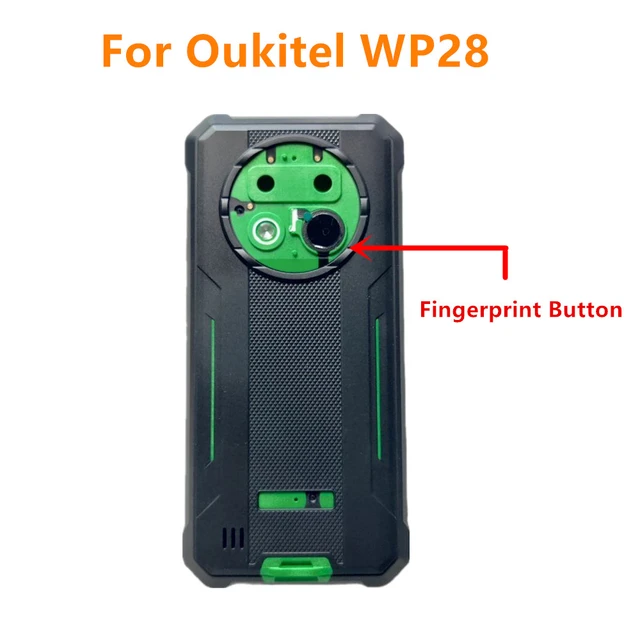 For Oukitel WP28 Original New Durable Protective Housings Battery Case  Bumper Back Cover With Fingerprint Sensor Button Cable - AliExpress