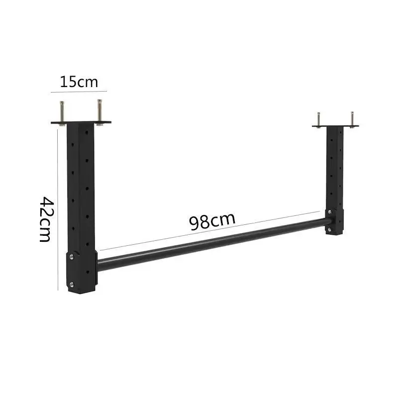 Ceiling Wall Horizontal Bar 1-piece Assembly Pull-up Household High and Low Adjustable Arm Strength Exercise Single Rod doorway pull up bar