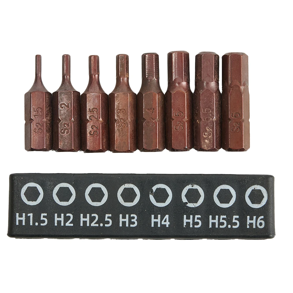 Screwdriver Bits Use This 8pcs Set of Magnetic Screwdriver Bits with Hex Shank for DIY Projects and Professional Work