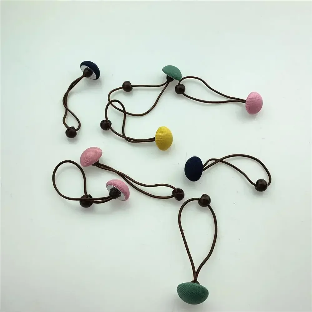 50pcs for Hair Accessories Hair Rope Button Ring Aprons Tied Elastic Band